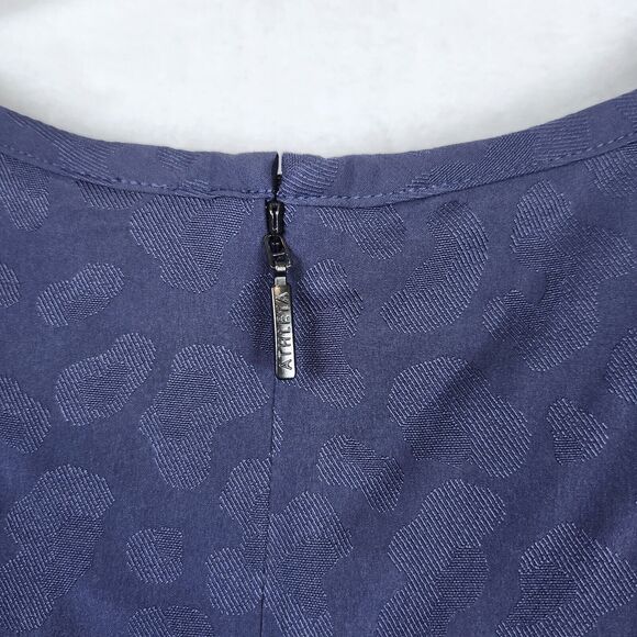 Athleta Brooklyn Texture Jumpsuit Medieval Violet 14 Leopard Print 981034 - Picture 15 of 16
